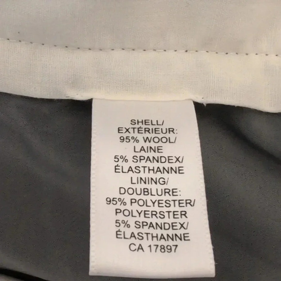 BANANA REPUBLIC JACKSON-FIT GRAY STRIPE 95%  WOOL STRETCH DRESS WORK PANT SZ 10 - Picture 14 of 15